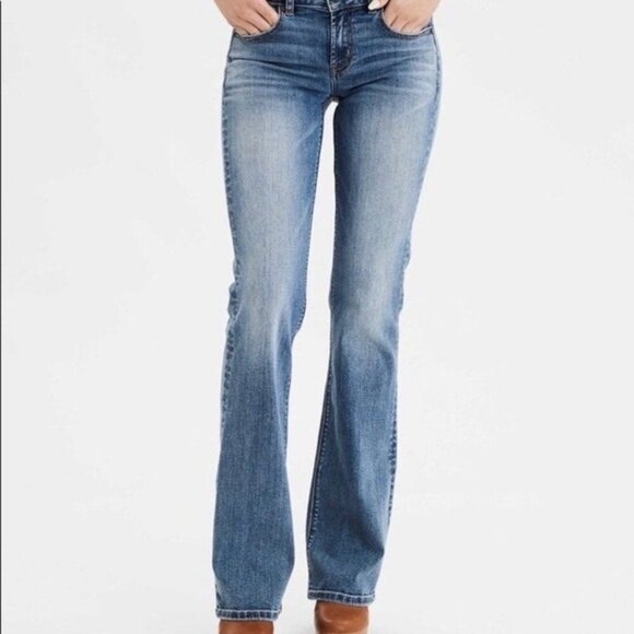 American Eagle Denim - American Eagle Favorite Boyfriend 2 Stretch Low Rise Jeans Casual Festival